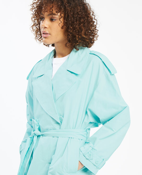 Trench long oversize vert anis - Pimkie