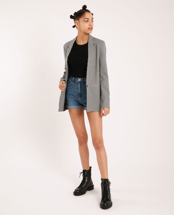 Short en jean high waist bleu - Pimkie