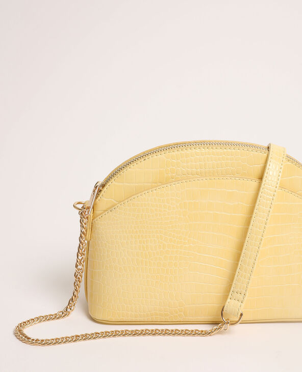 Sac à main demi-lune jaune - Pimkie