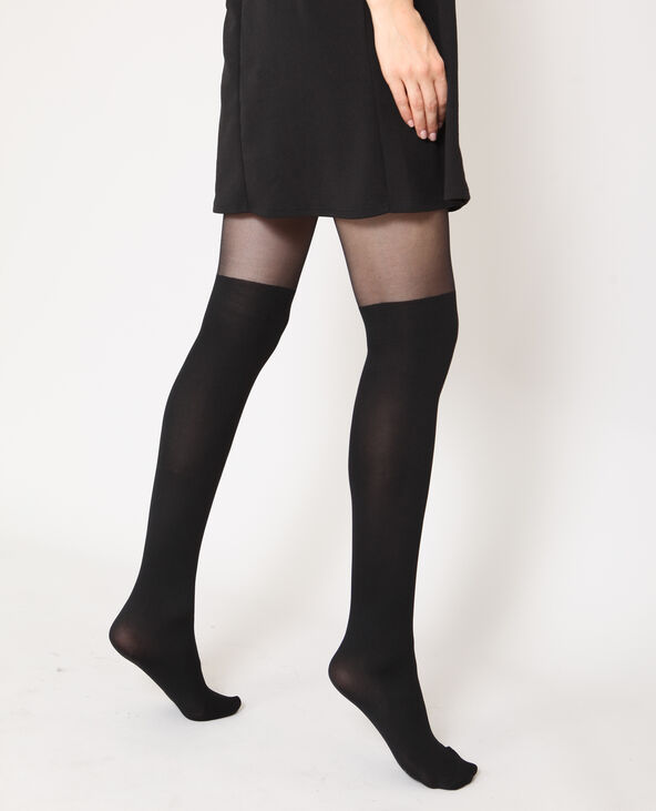 Collant avec sale chaussette