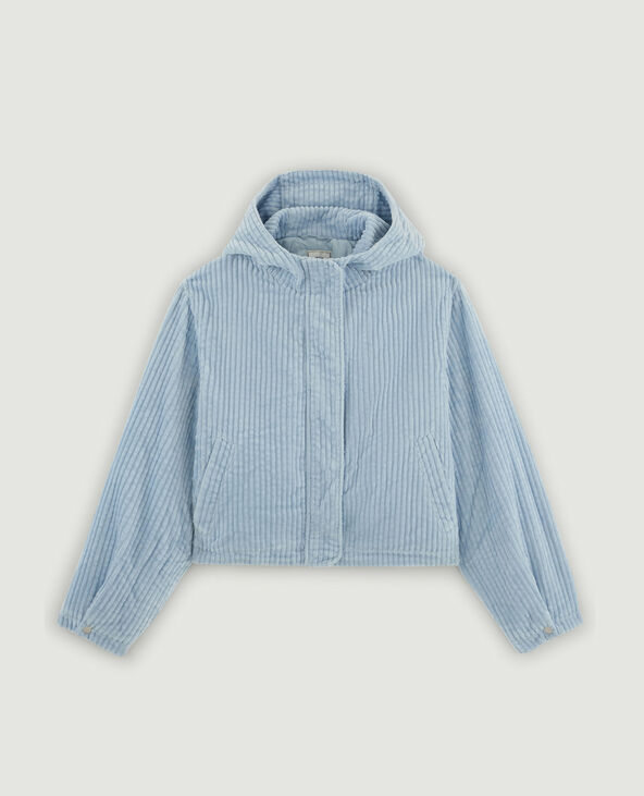 Blouson velours bleu clair - Pimkie