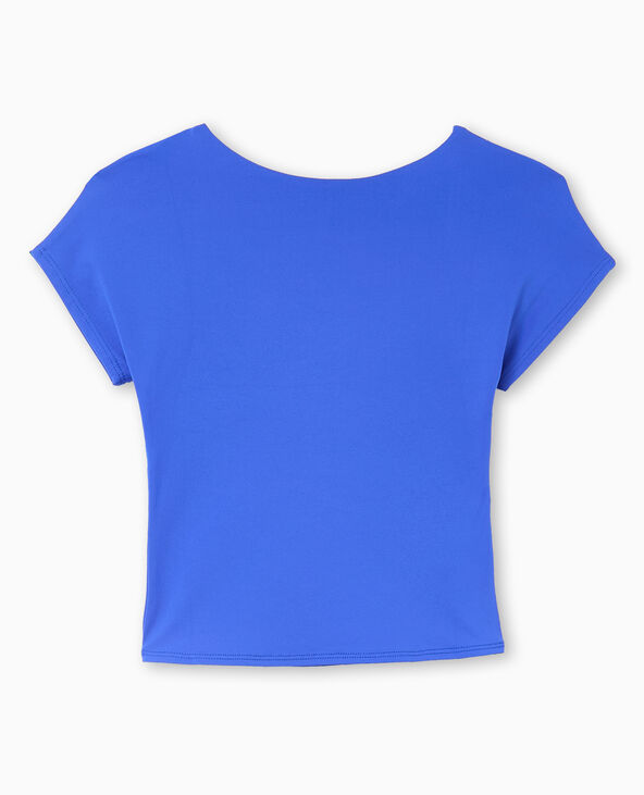 Top court dos ouvert bleu marine - Pimkie