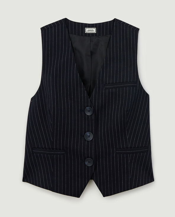 Gilet de barman bleu - Pimkie