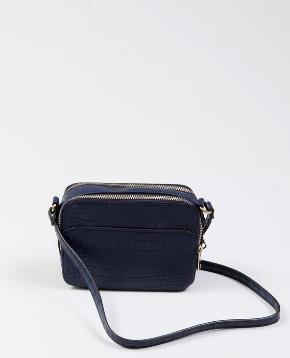 Sac croco bleu marine - Pimkie
