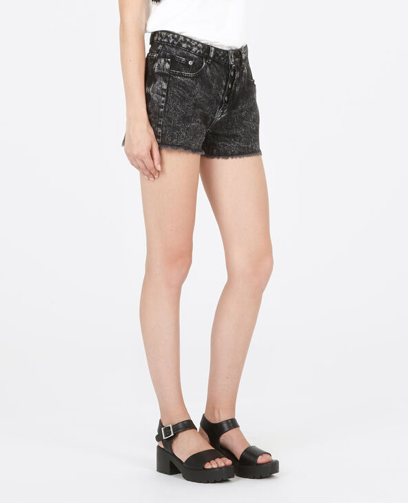 Short en jean taille haute gris foncé - Pimkie