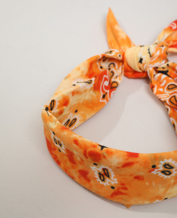 Foulard fantaisie orange - Pimkie