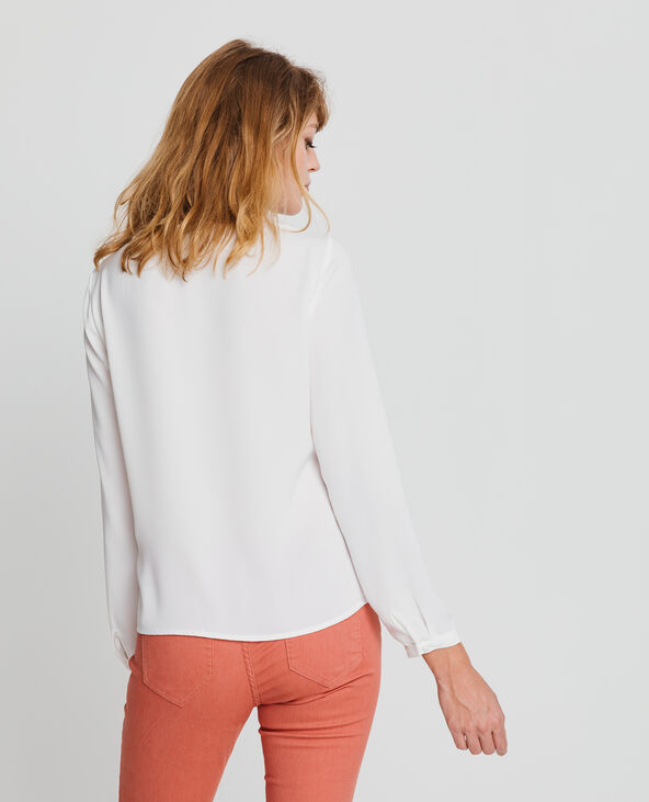 Blouse à col V blanc - Pimkie
