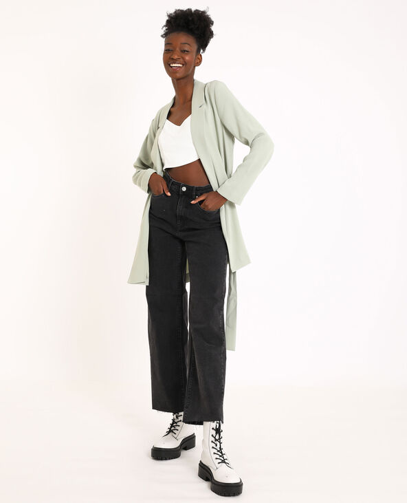 Blazer fluide vert de gris - Pimkie