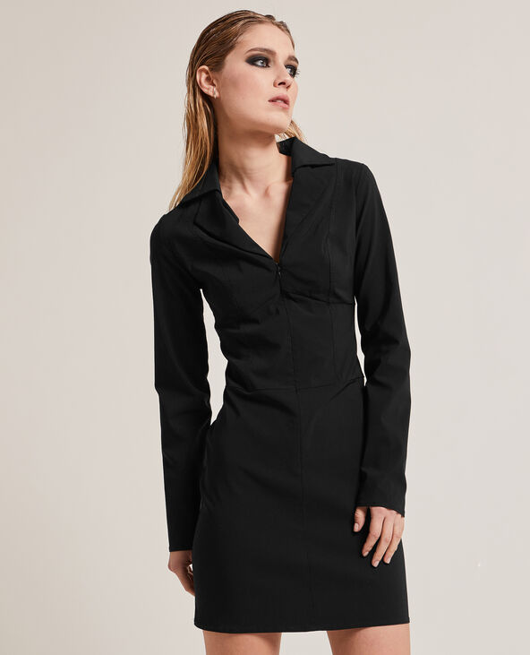 Robe zippée noir - Pimkie