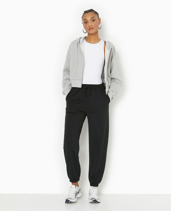 Pantalon de jogging en molleton noir - Pimkie