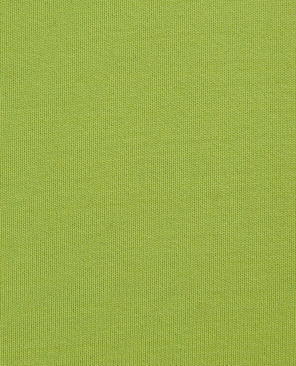 Top col V en maille vert kaki - Pimkie