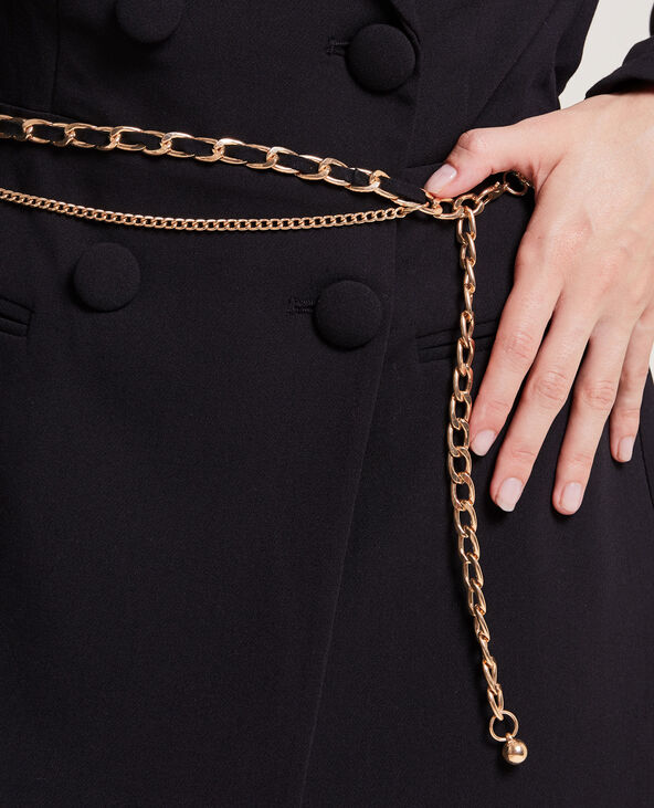 Ceinture double chainette doré - Pimkie