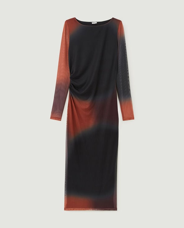 Robe longue en tulle orange - Pimkie