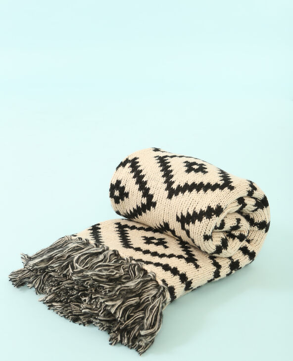 Grand plaid Home noir - Pimkie