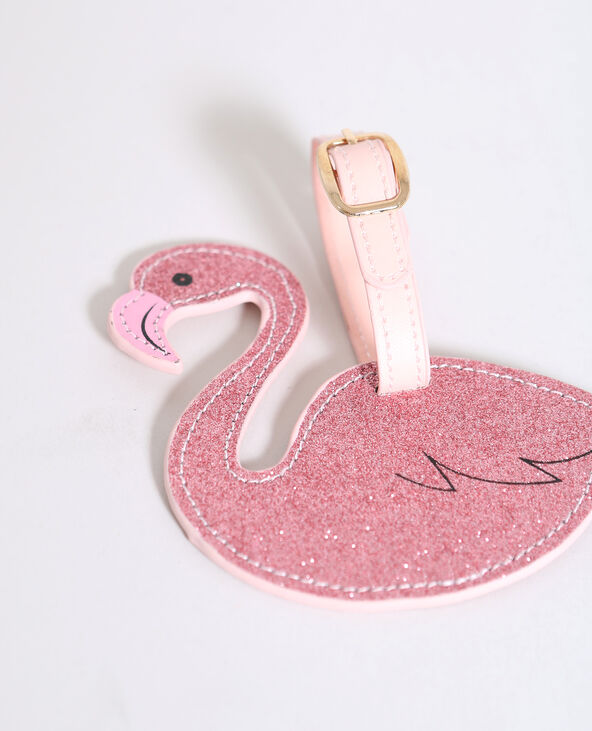 Etiquette pour bagage flamant rose rose clair - Pimkie