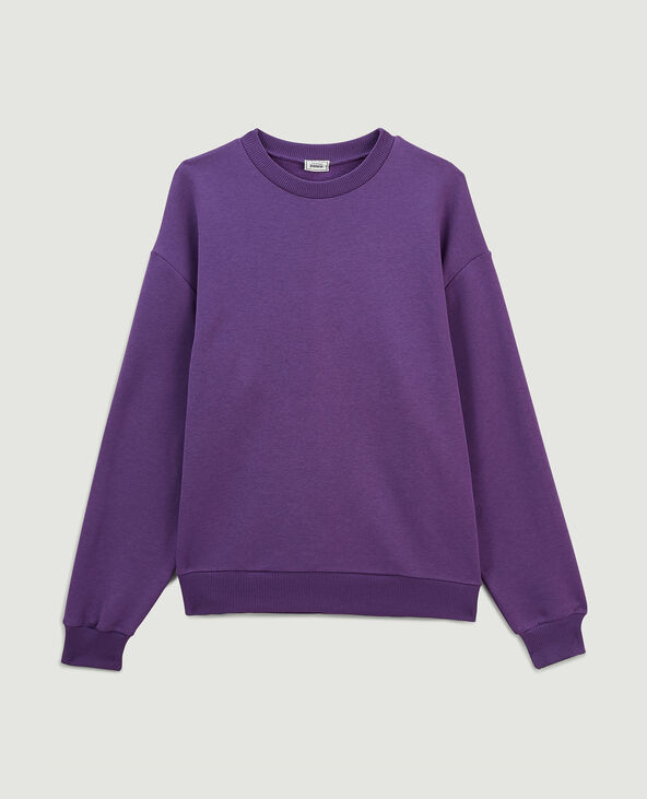 Sweat col rond violet - Pimkie
