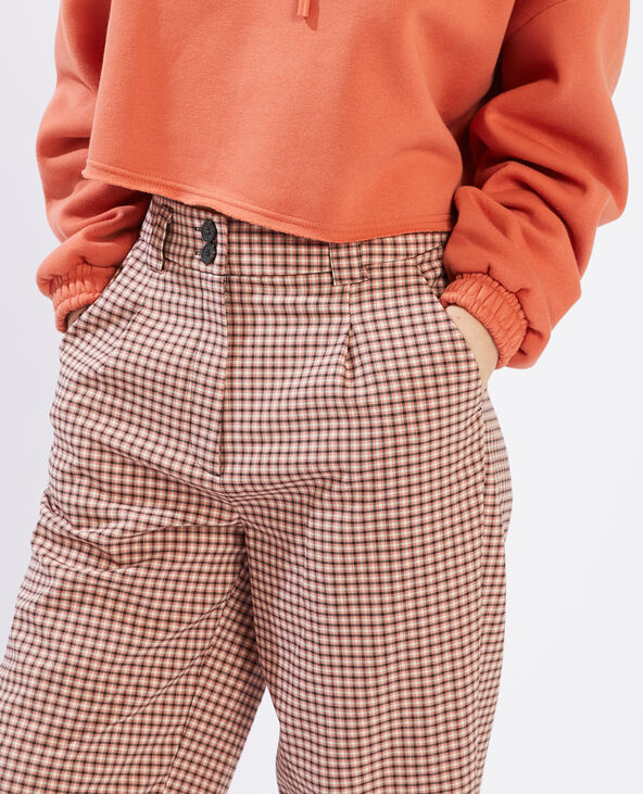 Pantalon à carreaux lilas - Pimkie