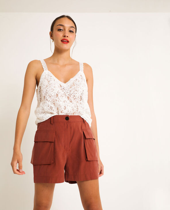 Top en dentelle blanc - Pimkie