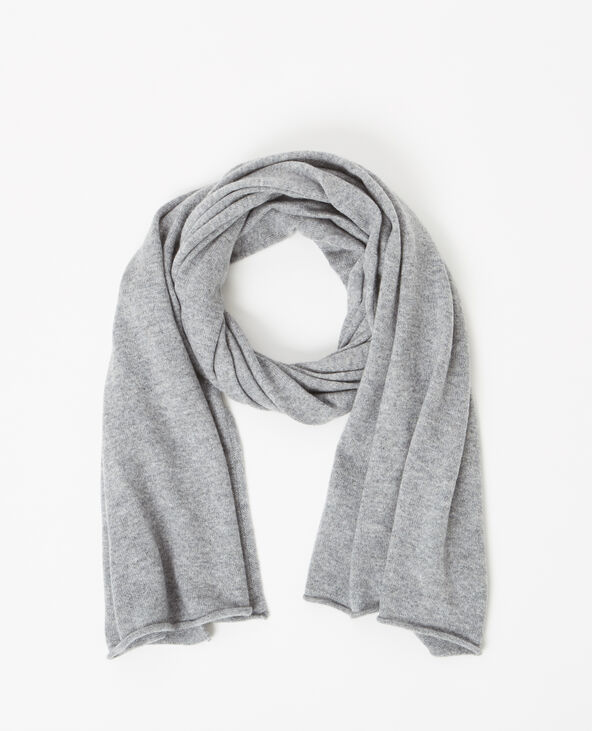 Echarpe 100% cachemire gris chiné - Pimkie