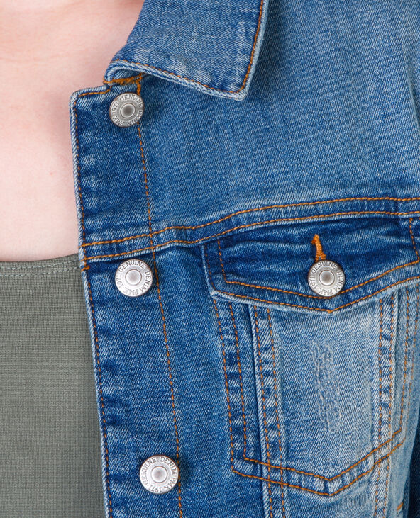 Veste denim bleu foncé - Pimkie