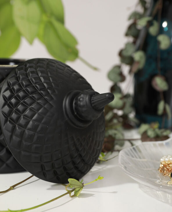 Bougie baroque avec verre teinté noir - Pimkie
