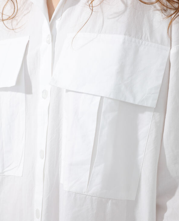 Robe chemise oversize blanc - Pimkie