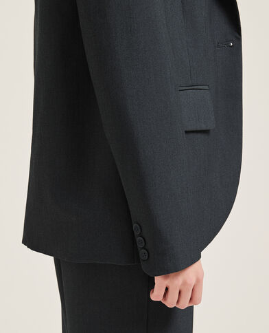 Veste blazer cintrée gris chiné - Pimkie