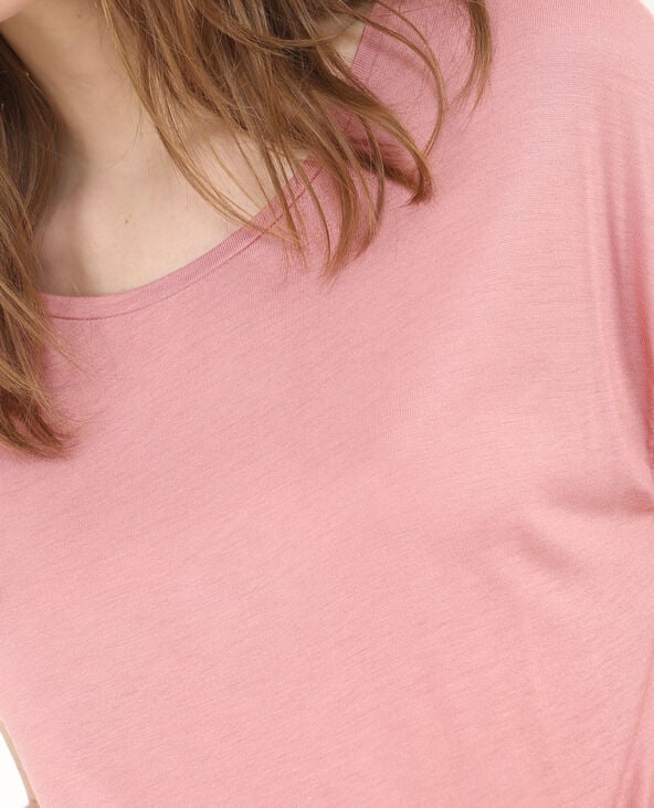 T-shirt long vieux rose - Pimkie