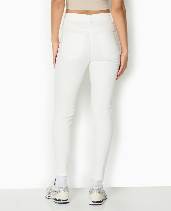 Jean skinny taille haute blanc - Pimkie