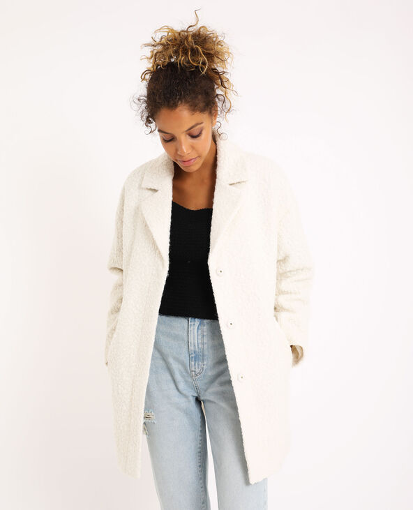 Manteau imitation mouton écru - Pimkie