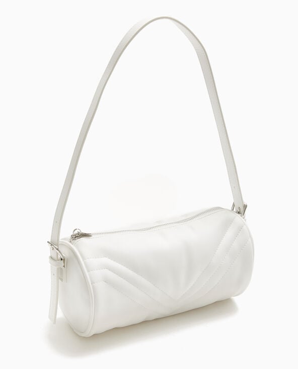 Sac bowling avec jeux de couture blanc - Pimkie