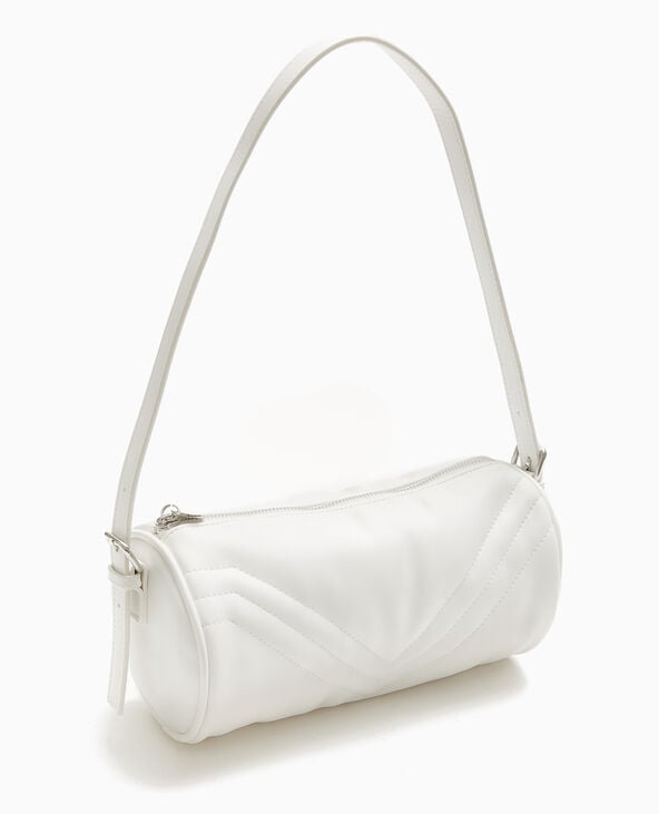 Sac bowling avec jeux de couture blanc - Pimkie