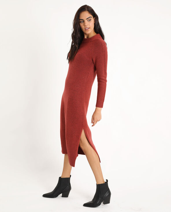 Robe pull shop longue rouge