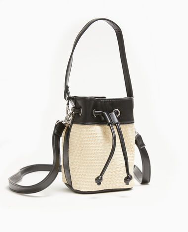 Sac a main Femme Mini Simili Cuir Noir Couleur Perle Pimkie