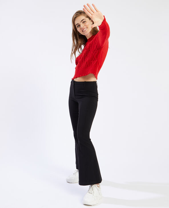 Pull torsadé rouge - Pimkie