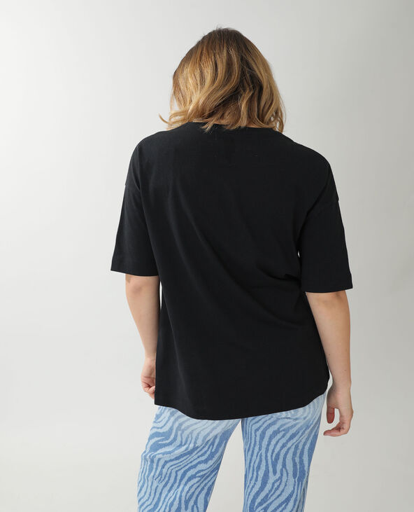 T-shirt ample Billie Eilish noir - Pimkie