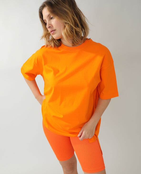 T-shirt basique oversize orange - Pimkie