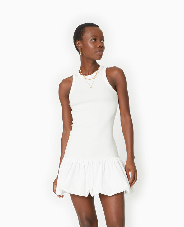 Robe bi matiere avec jupon bouffant Pimkie