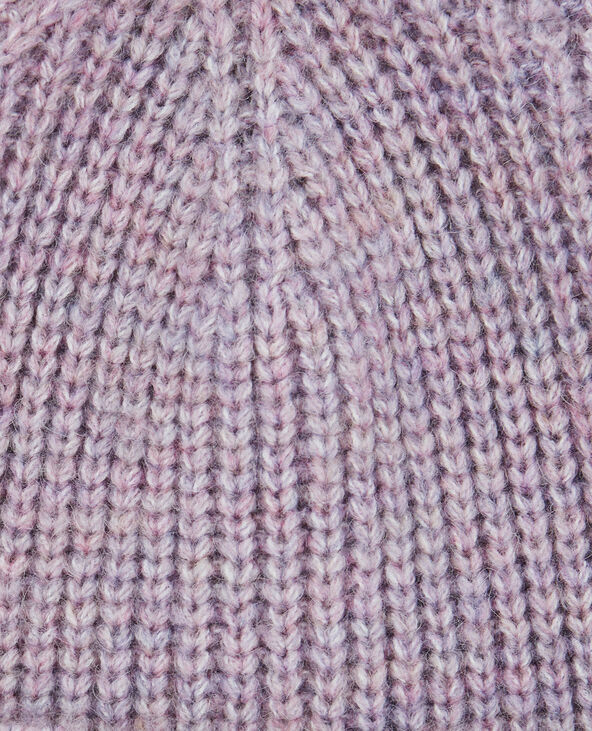 Bonnet avec revers lilas - Pimkie