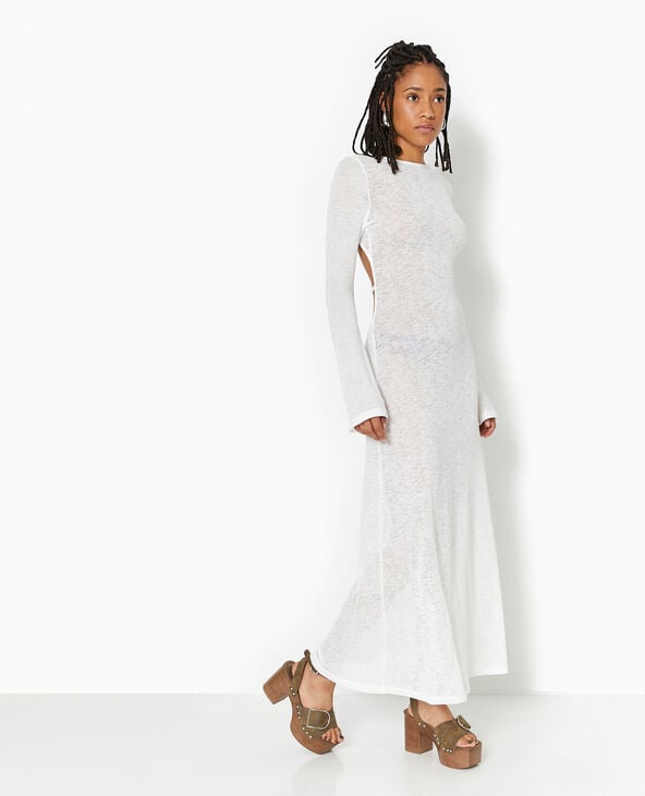 Robe maille transparente on sale