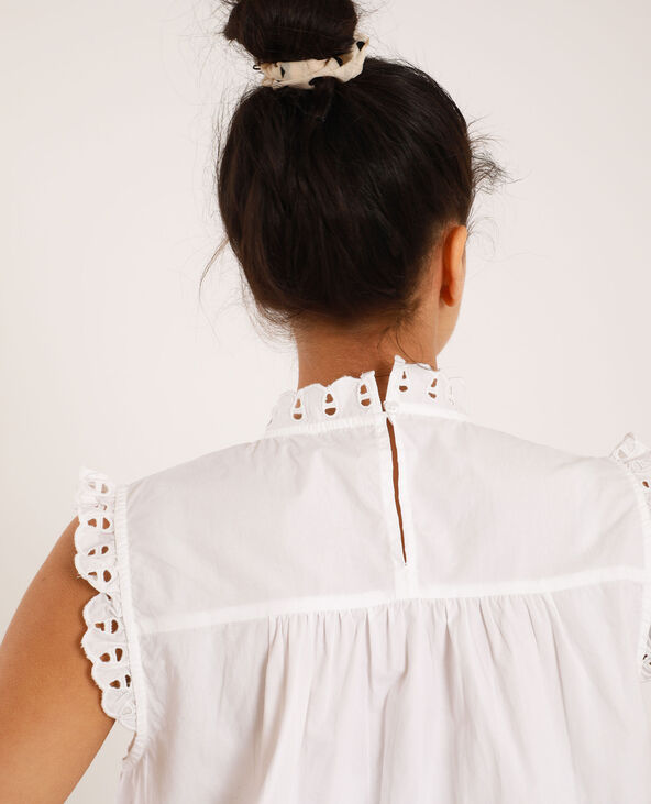 Blouse brodée blanc - Pimkie