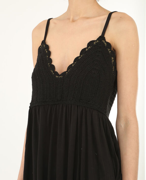 Top en crochet noir - Pimkie