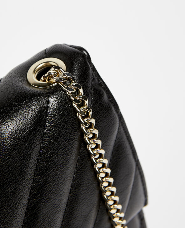 Sac faux cuir effet matelassé noir - Pimkie