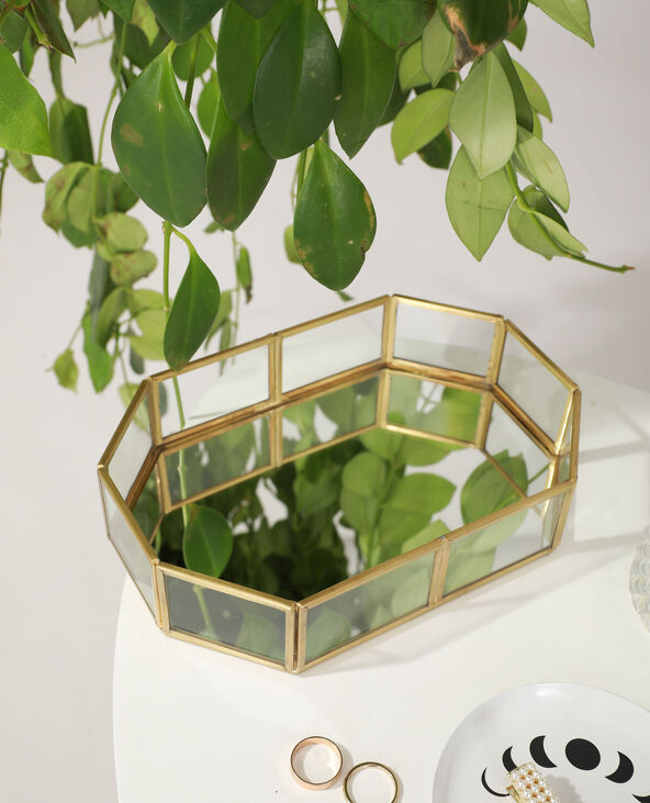 Plateau miroir vert de gris - Pimkie