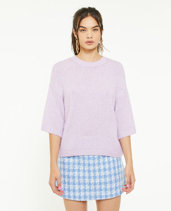 Pull manches courtes lilas - Pimkie