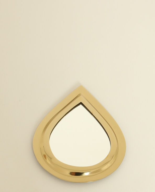 Petit miroir goutte d'eau doré - Pimkie