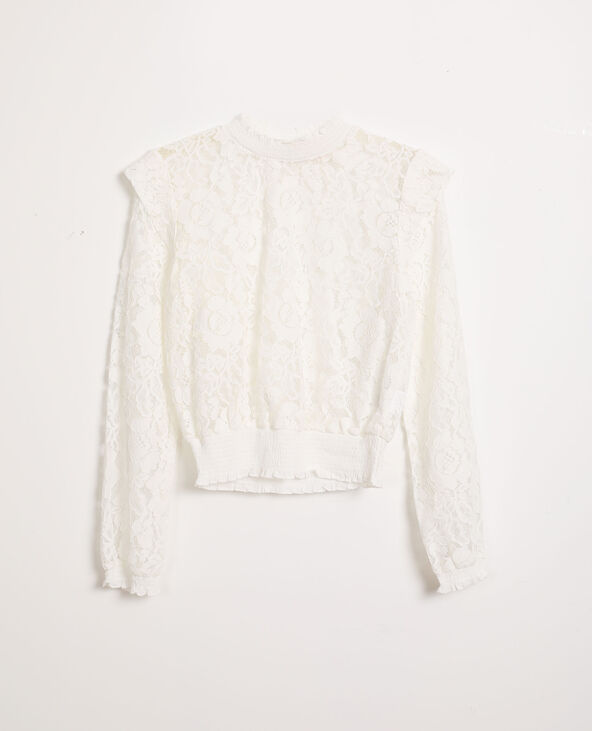Chemisier en dentelle blanc - Pimkie