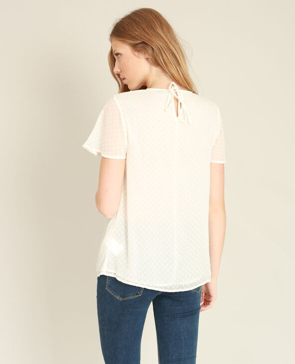 Blouse plumetis blanc - Pimkie