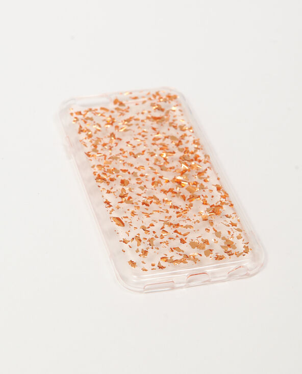 Coque transparente doré - Pimkie