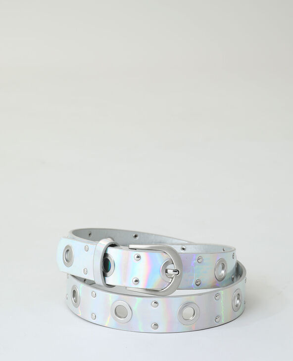 Ceinture irisée argenté - Pimkie